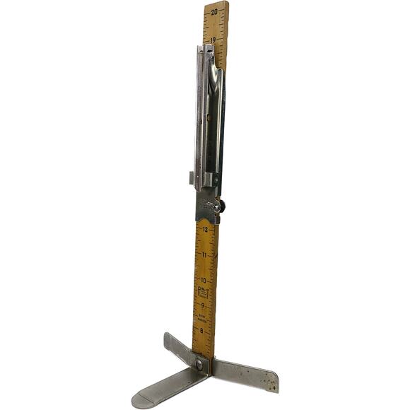 Vintage Pin-It Skirt Marker 7-20" Wood & Metal Adjustable Hemming Tool - Picture 7 of 9